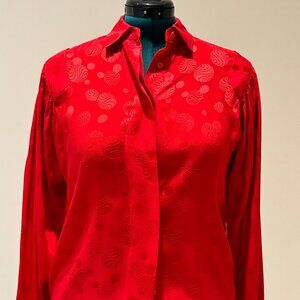 Idee Force 100% Pure Silk Womens Blouse